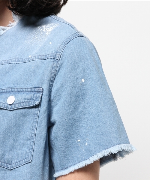 DANKE SCHON(ダンケシェーン)の「DankeSchon/ダンケシェーン/Cut-Off DenimJacket(デニムジャケット・メンズ・インディゴブルー・MEDIUM/LARGE)」の6枚目の写真