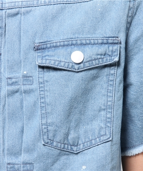DANKE SCHON(ダンケシェーン)の「DankeSchon/ダンケシェーン/Cut-Off DenimJacket(デニムジャケット・メンズ・インディゴブルー・MEDIUM/LARGE)」の7枚目の写真