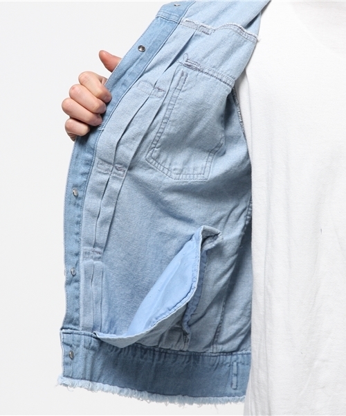DANKE SCHON(ダンケシェーン)の「DankeSchon/ダンケシェーン/Cut-Off DenimJacket(デニムジャケット・メンズ・インディゴブルー・MEDIUM/LARGE)」の8枚目の写真