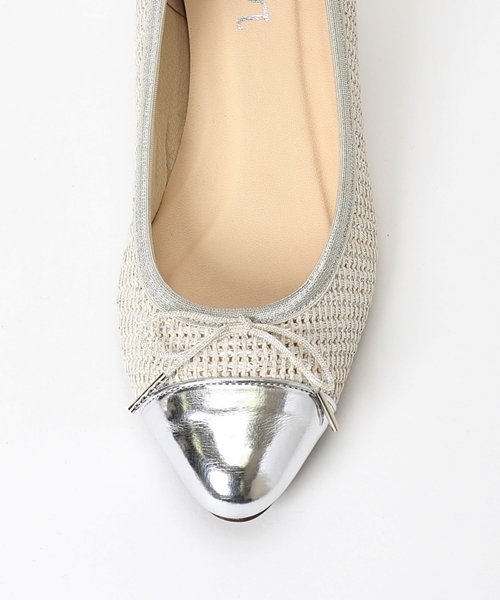 LE TALON（ルタロン）の「3CMトウキャップバレエ◆	（パンプス・レディース・シルバー/ベージュ/ブルー系その他/ブラック・36.5/37.5/36/37/35.5/38）」の10枚目の写真