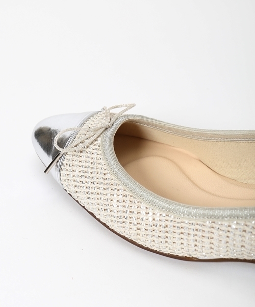 LE TALON（ルタロン）の「3CMトウキャップバレエ◆	（パンプス・レディース・シルバー/ベージュ/ブルー系その他/ブラック・36.5/37.5/36/37/35.5/38）」の6枚目の写真