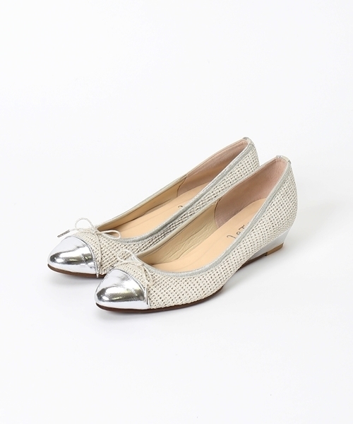 LE TALON（ルタロン）の「3CMトウキャップバレエ◆	（パンプス・レディース・シルバー/ベージュ/ブルー系その他/ブラック・36.5/37.5/36/37/35.5/38）」の8枚目の写真