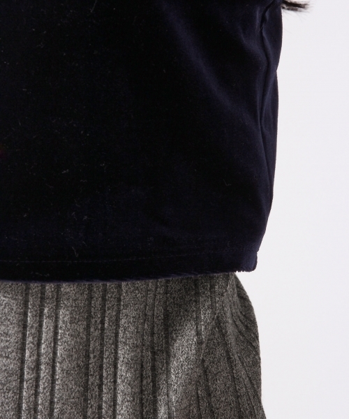 HARE(ハレ)の「2ピースベロアキャミリブカットソー(HARE)(キャミソール・レディース・ブラウン/ネイビー・FREE)」の12枚目の写真