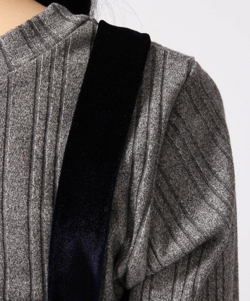 HARE(ハレ)の「2ピースベロアキャミリブカットソー(HARE)(キャミソール・レディース・ブラウン/ネイビー・FREE)」の13枚目の写真