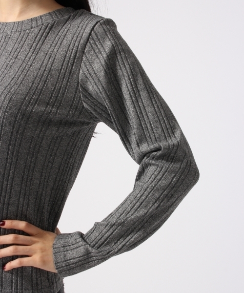 HARE(ハレ)の「2ピースベロアキャミリブカットソー(HARE)(キャミソール・レディース・ブラウン/ネイビー・FREE)」の17枚目の写真