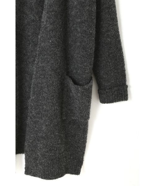 N.(N. Natural Beauty Basic)(エヌエヌナチュラルビューティーベーシック)の「アルパカブークレーカーディガン(カーディガン/ボレロ・レディース・ホワイト/グレー系その他/ベージュ/グレー・MEDIUM)」の17枚目の写真