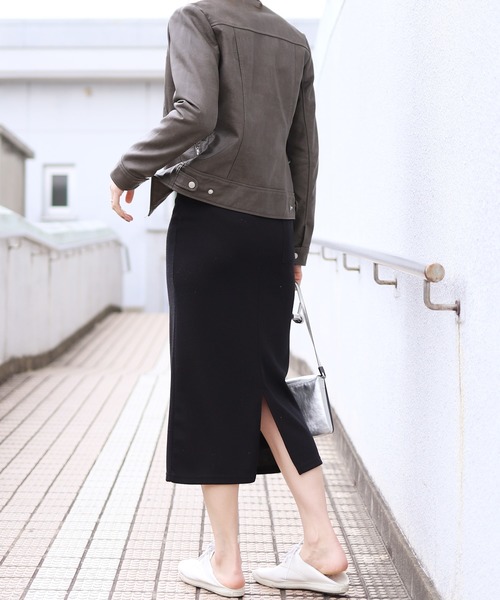 reca（レカ）の「ライダースシングルジャケット（ライダースジャケット・レディース・ブラック/キャメル/グレー/ピンク/アイボリー/ライトカーキ/ライトグレー/ベージュ/カーキ/ブラウン・M/L）」の20枚目の写真