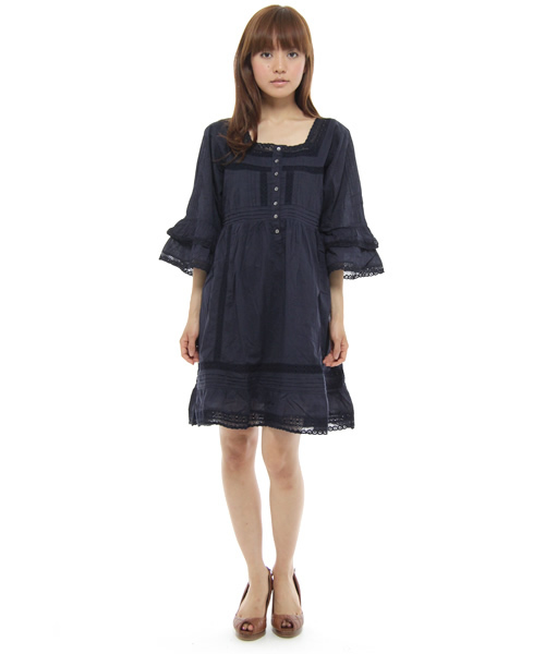 Another Edition（アナザーエディション）の「AE★ANTIQUELACE OP（ワンピース・レディース・ホワイト/ベージュ/ネイビー・フリー）」の3枚目の写真