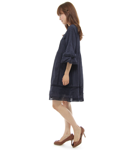 Another Edition（アナザーエディション）の「AE★ANTIQUELACE OP（ワンピース・レディース・ホワイト/ベージュ/ネイビー・フリー）」の4枚目の写真