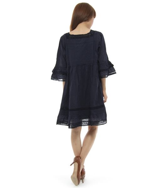 Another Edition（アナザーエディション）の「AE★ANTIQUELACE OP（ワンピース・レディース・ホワイト/ベージュ/ネイビー・フリー）」の5枚目の写真