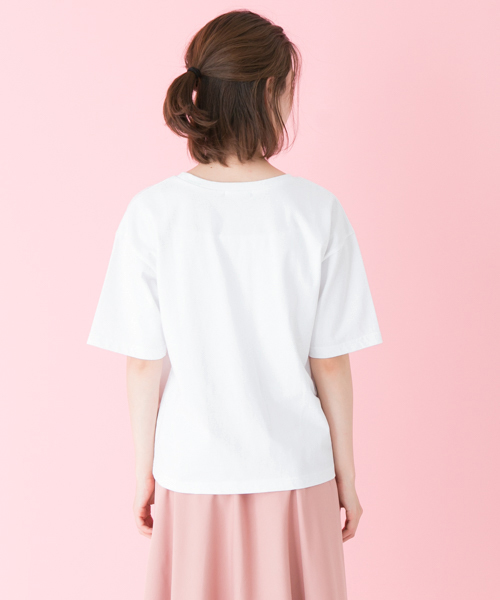 URBAN RESEARCH(アーバンリサーチ)の「UR ワッペンTシャツ(Tシャツ/カットソー・レディース・ホワイト/ネイビー・FREE)」の14枚目の写真
