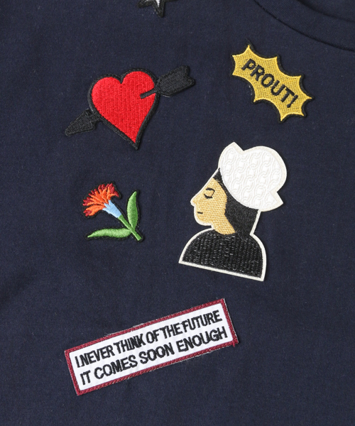 URBAN RESEARCH(アーバンリサーチ)の「UR ワッペンTシャツ(Tシャツ/カットソー・レディース・ホワイト/ネイビー・FREE)」の17枚目の写真