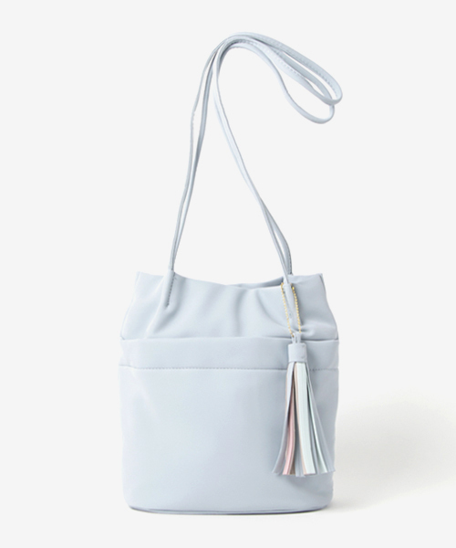 WEGO（ウィゴー）の「WEGO/MIXカラータッセルショルダーバッグ（ショルダーバッグ・レディース・キャメル/ピンク/サックスブルー/ブラック・FREE）」の17枚目の写真