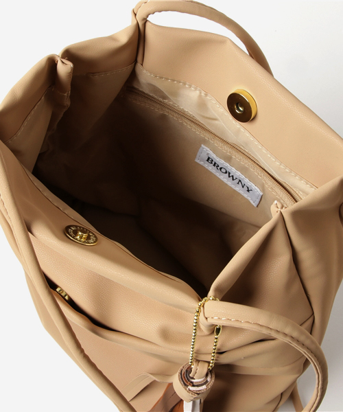 WEGO（ウィゴー）の「WEGO/MIXカラータッセルショルダーバッグ（ショルダーバッグ・レディース・キャメル/ピンク/サックスブルー/ブラック・FREE）」の10枚目の写真