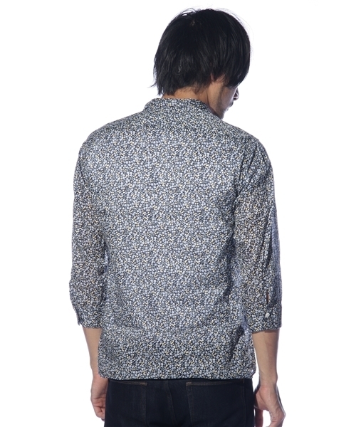 NANO universe（ナノユニバース）の「花柄プリントハーフウイング   L/S（シャツ/ブラウス・メンズ・ネイビー・46/48）」の3枚目の写真