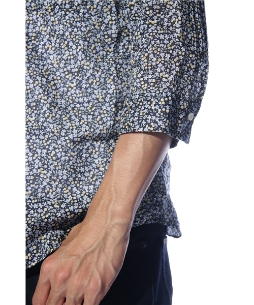 NANO universe（ナノユニバース）の「花柄プリントハーフウイング   L/S（シャツ/ブラウス・メンズ・ネイビー・46/48）」の5枚目の写真