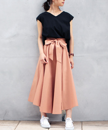 2WAYリボンフレアスカート
