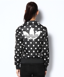 adidas 水玉模様 ジップアップジャージ adidas - adidas 水玉ジャージの通販 by みぃ's shop