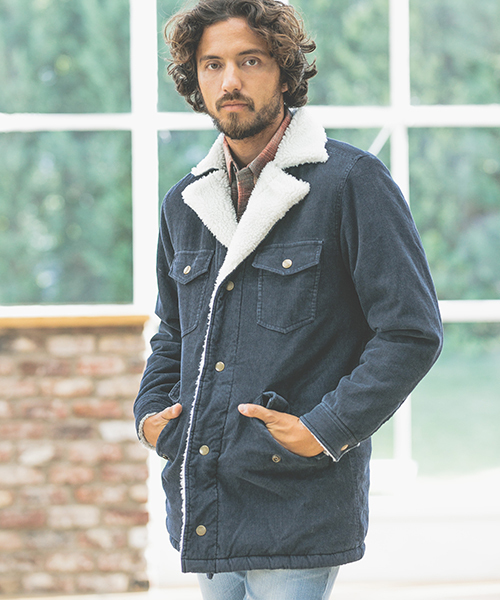 CAMBIO（カンビオ）の「mj4882-Corduroy Boa Lunch Jacket（その他アウター・メンズ・ライトブラウン/ネイビー/ブラック・SMALL/LARGE/MEDIUM）」の3枚目の写真