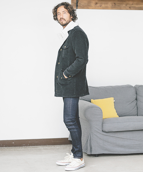 CAMBIO（カンビオ）の「mj4882-Corduroy Boa Lunch Jacket（その他アウター・メンズ・ライトブラウン/ネイビー/ブラック・SMALL/LARGE/MEDIUM）」の5枚目の写真