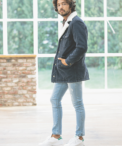 CAMBIO（カンビオ）の「mj4882-Corduroy Boa Lunch Jacket（その他アウター・メンズ・ライトブラウン/ネイビー/ブラック・SMALL/LARGE/MEDIUM）」の9枚目の写真