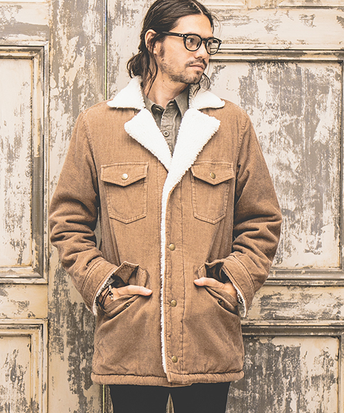 CAMBIO（カンビオ）の「mj4882-Corduroy Boa Lunch Jacket（その他アウター・メンズ・ライトブラウン/ネイビー/ブラック・SMALL/LARGE/MEDIUM）」の12枚目の写真