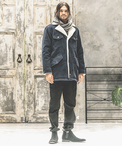 CAMBIO（カンビオ）の「mj4882-Corduroy Boa Lunch Jacket（その他アウター・メンズ・ライトブラウン/ネイビー/ブラック・SMALL/LARGE/MEDIUM）」の15枚目の写真