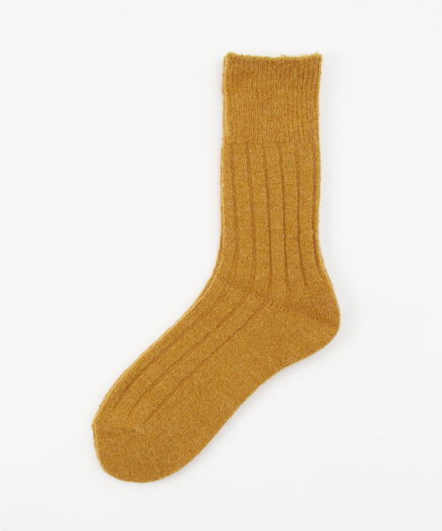 SLY(スライ)の「WARMY RIB SOCKS(ソックス/靴下・レディース・ワインレッド/ブラック/ダークグレー/イエロー系その他・FREE)」の3枚目の写真