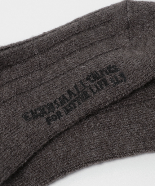 SLY(スライ)の「WARMY RIB SOCKS(ソックス/靴下・レディース・ワインレッド/ブラック/ダークグレー/イエロー系その他・FREE)」の7枚目の写真