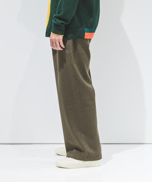 UNITED ARROWS & SONS（ユナイテッドアローズアンドサンズ）の「UNITED ARROWS & SONS（ユナイテッドアローズ＆サンズ）T WIDE WOOL PANTS ◆（その他パンツ・メンズ・オリーブ/ブラック・LARGE/SMALL/MEDIUM/X-SMALL/X-LARGE）」の12枚目の写真