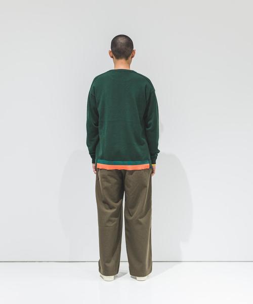 UNITED ARROWS & SONS（ユナイテッドアローズアンドサンズ）の「UNITED ARROWS & SONS（ユナイテッドアローズ＆サンズ）T WIDE WOOL PANTS ◆（その他パンツ・メンズ・オリーブ/ブラック・LARGE/SMALL/MEDIUM/X-SMALL/X-LARGE）」の6枚目の写真