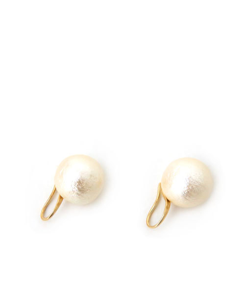 colleca la(コレカラ)の「【14mm】大粒コットンパールピアス・イヤリング(ピアス(両耳用)・レディース・A/B・FREE)」の3枚目の写真