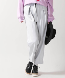 WEGO | WEGO/ベルト付きジョーゼットテーパードパンツ(スラックス)