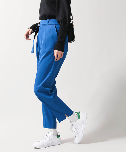 WEGO（ウィゴー）の「WEGO/ベルト付きジョーゼットテーパードパンツ（スラックス・レディース・ブルー/ライトピンク/ブラック/ライトグレー/グリーン・LARGE/MEDIUM）」の17枚目の写真