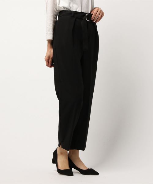 WEGO（ウィゴー）の「WEGO/ベルト付きジョーゼットテーパードパンツ（スラックス・レディース・ブルー/ライトピンク/ブラック/ライトグレー/グリーン・LARGE/MEDIUM）」の19枚目の写真