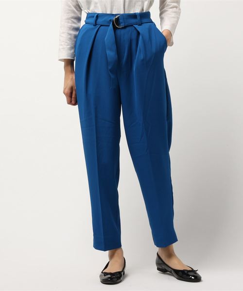 WEGO（ウィゴー）の「WEGO/ベルト付きジョーゼットテーパードパンツ（スラックス・レディース・ブルー/ライトピンク/ブラック/ライトグレー/グリーン・LARGE/MEDIUM）」の22枚目の写真