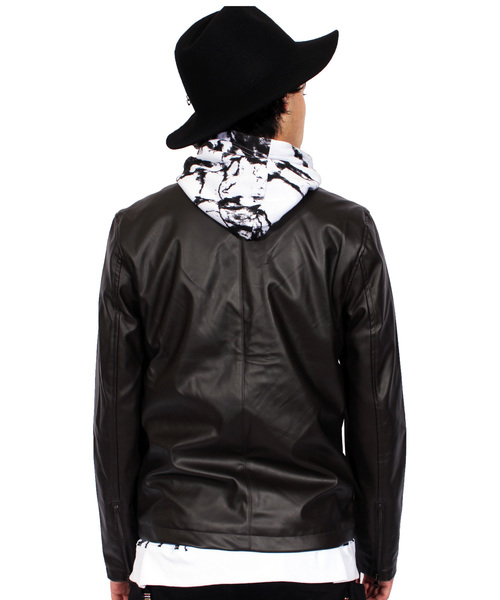 8(eight)(エイト)の「シングル ライダースジャケット PUレザー(ライダースジャケット・メンズ・ブラウン/ブルー系その他/ワイン/キャメル/ブラック・SMALL/MEDIUM/LARGE/X-LARGE)」の12枚目の写真