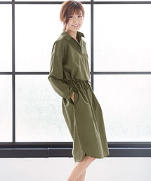 Pierrot | ブラウジング シャツワンピース(シャツワンピース)