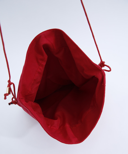 merlot plus（メルロープリュス）の「パンチングレース巾着ハンドバッグ2572（ハンドバッグ・レディース・ブラック/オフホワイト/レッド・FREE）」の12枚目の写真