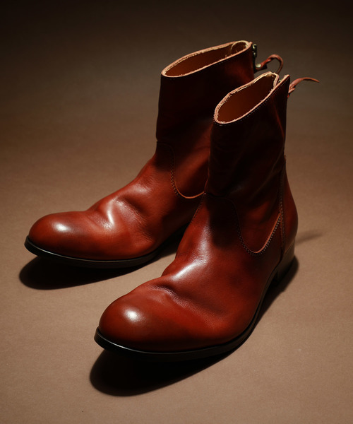 PADRONE(パドローネ)の「BACK ZIP BOOTS / PU7885-1101-11C(ブーツ・メンズ・キャメル/ダークブラウン/ベージュ/ブラック・40/41/42/43)」の5枚目の写真
