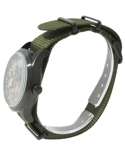 And A（アンドエー）の「ミッキーウォッチ（アナログ腕時計・メンズ・ブラック/カーキ・FREE）」の3枚目の写真