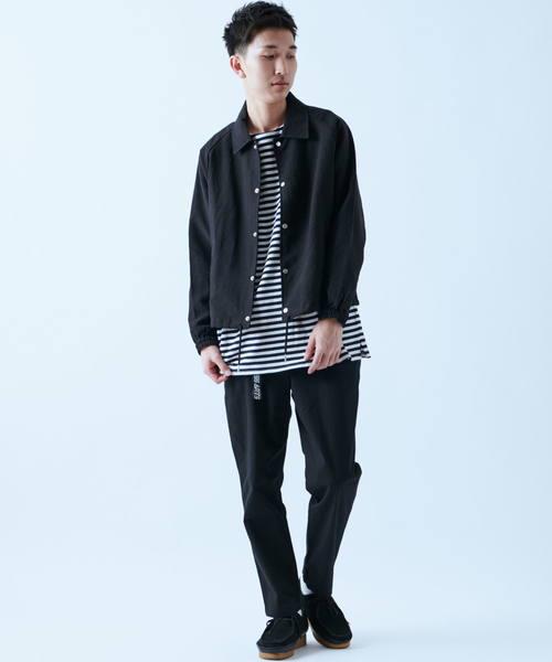 CIAOPANIC（チャオパニック）の「変形ショートコーチジャケット（ブルゾン・メンズ・ネイビー/ベージュ/ブラック・MEDIUM/LARGE）」の8枚目の写真