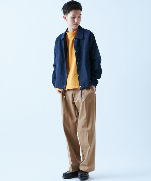CIAOPANIC（チャオパニック）の「変形ショートコーチジャケット（ブルゾン・メンズ・ネイビー/ベージュ/ブラック・MEDIUM/LARGE）」の22枚目の写真