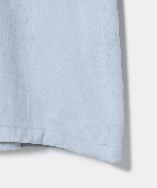 ADAM ET ROPE'（アダムエロペ）の「コマスエードビッグシルエットTシャツ（Tシャツ/カットソー・メンズ・ベージュ/グレー/サックスブルー・M/L）」の8枚目の写真