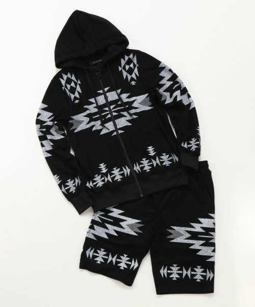 VENCEEXCHANGE(ヴァンスエクスチェンジ)の「パイルオルテガセットアップ(パーカー・メンズ・ホワイト/ブラック・L/M)」の2枚目の写真