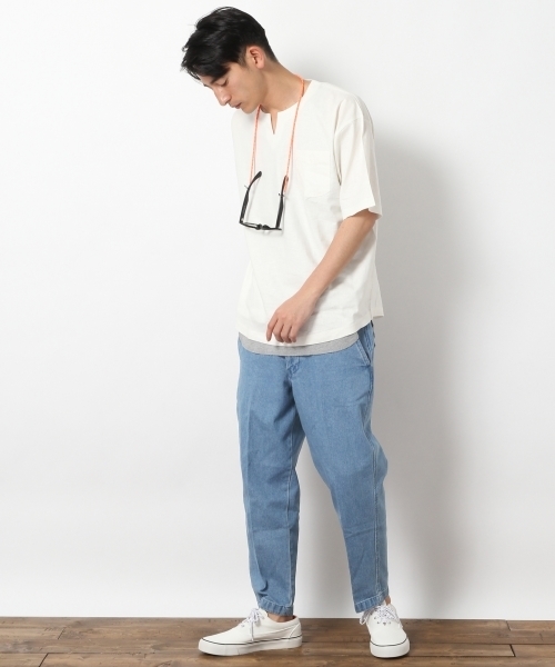 RAGEBLUE（レイジブルー）の「リネン混スキッパー/794211（シャツ/ブラウス・メンズ・ホワイト/ネイビー/グリーン/オレンジ・SMALL/LARGE/MEDIUM）」の7枚目の写真