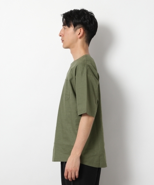 RAGEBLUE（レイジブルー）の「リネン混スキッパー/794211（シャツ/ブラウス・メンズ・ホワイト/ネイビー/グリーン/オレンジ・SMALL/LARGE/MEDIUM）」の6枚目の写真