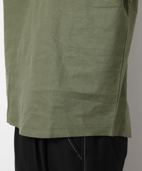RAGEBLUE（レイジブルー）の「リネン混スキッパー/794211（シャツ/ブラウス・メンズ・ホワイト/ネイビー/グリーン/オレンジ・SMALL/LARGE/MEDIUM）」の10枚目の写真
