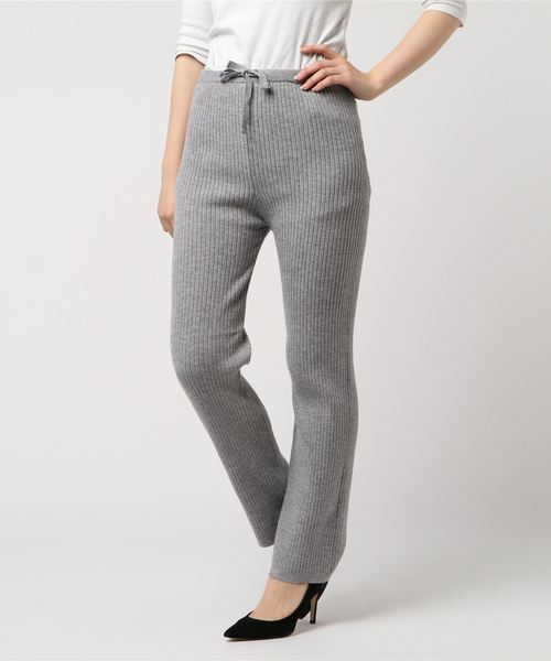 LOWRYS FARM（ローリーズファーム）の「ニットパンツ　813163（その他パンツ・レディース・ブラック/ベージュ/グレー・FREE）」の7枚目の写真