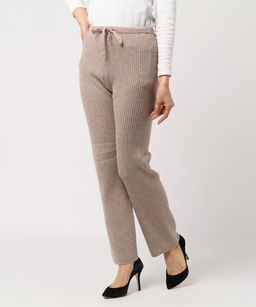 LOWRYS FARM（ローリーズファーム）の「ニットパンツ　813163（その他パンツ・レディース・ブラック/ベージュ/グレー・FREE）」の3枚目の写真